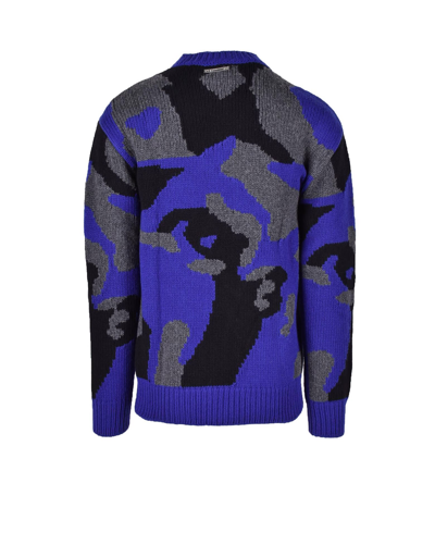 Shop Les Hommes Mens Blue / Gray Sweater