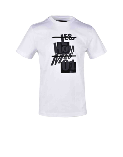 Shop Les Hommes Mens White T-shirt