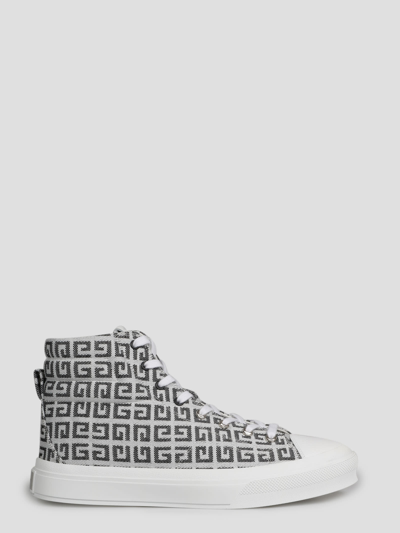 Shop Givenchy City High Sneakers In White