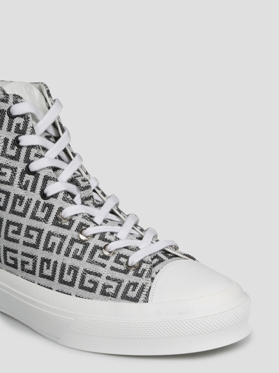 Shop Givenchy City High Sneakers In White