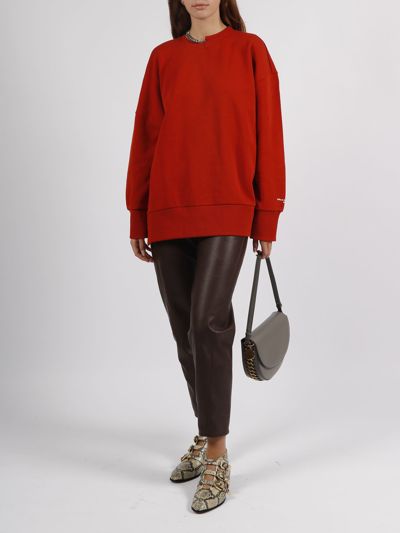 Shop Stella Mccartney Falabella Chain Detail Sweatshirt In Red