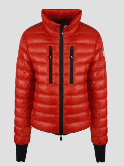 Shop Moncler Hers Shorts Jacket In Red