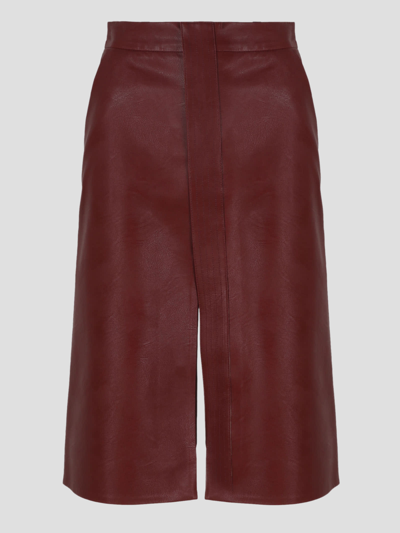 Shop Stella Mccartney Alter Mat Midi Skirt In Red
