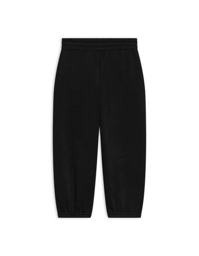 Shop Balenciaga Kids Political Campaign Joggers In Black Cotton Fleece In Black/white