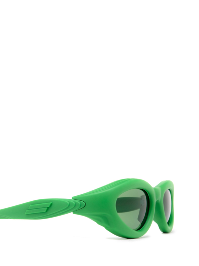 Shop Bottega Veneta Bv1162s Green Sunglasses