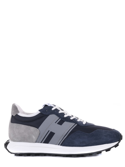 Shop Hogan H601 Sneakers In Blu/grigio