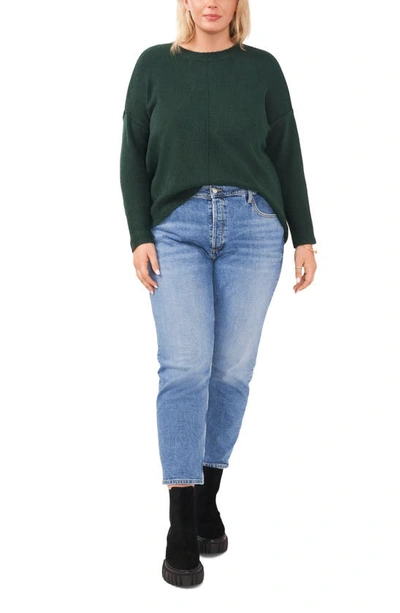 Shop Vince Camuto Crewneck Sweater In Windsor Moss