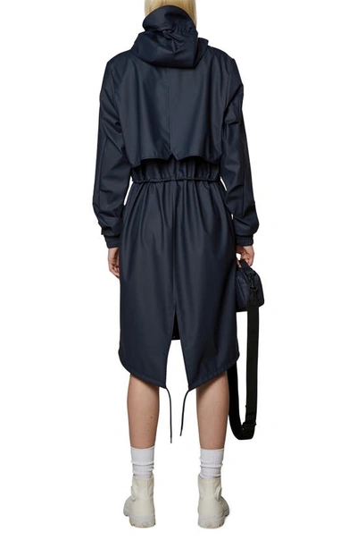 Rains String Waterproof Jacket In Navy