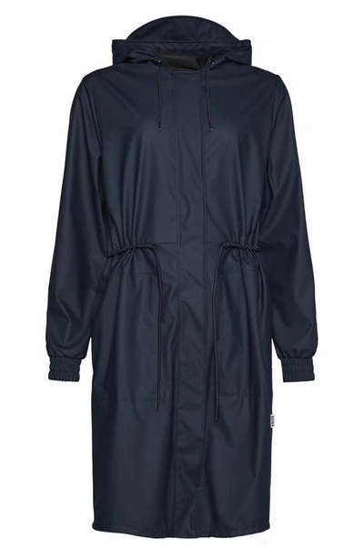 Rains String Waterproof Jacket In Navy