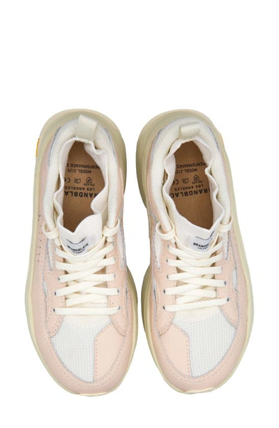Shop Brandblack Saga Sneaker In White Pink
