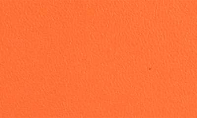 Royce New York Personalized Rfid Leather Card Case In Orange - Silver Foil