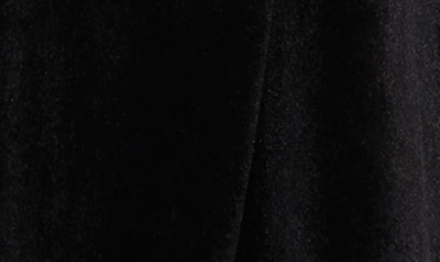 Shop Vince Camuto Shawl Collar Stretch Velvet Cardigan In Rich Black