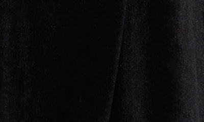 Vince Camuto Shawl Collar Stretch Velvet Cardigan In Rich Black