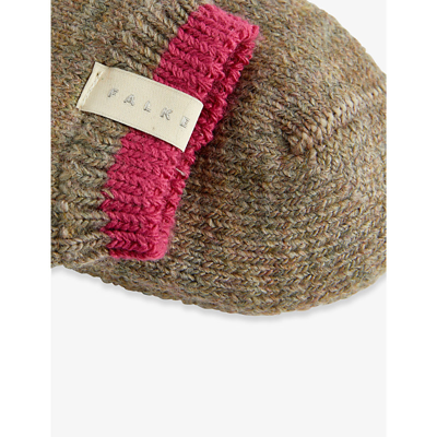 Falke Cosy Plush Cushioned Stretch-knit Socks In Nut Mel.