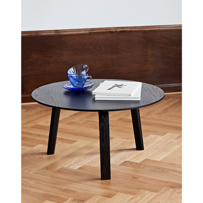 Shop Hay Black Bella Circular Wooden Coffee Table 60cm X 39cm