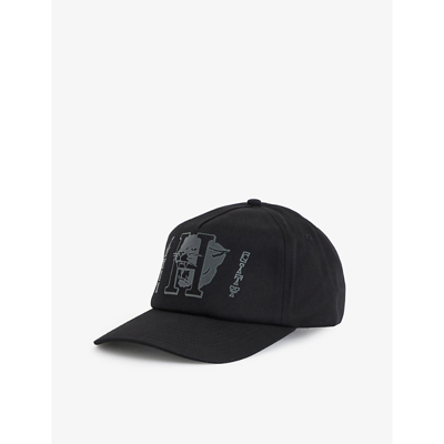 Shop Honor The Gift Panther Graphic-print Cotton Baseball Cap In Black