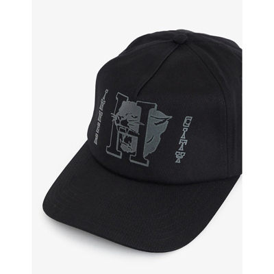 Shop Honor The Gift Panther Graphic-print Cotton Baseball Cap In Black
