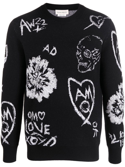 Shop Alexander Mcqueen Sweaters Black