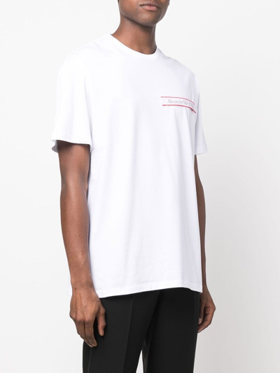 Shop Alexander Mcqueen T-shirts And Polos White