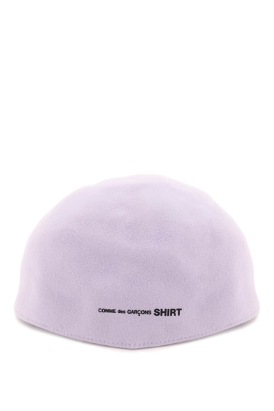 Shop Comme Des Garçons Shirt Comme Des Garcons Shirt Wool Flat Cap In Purple