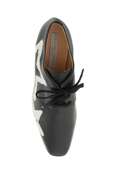 Shop Stella Mccartney Elyse Lace-up Shoes With Stars In Multicolor