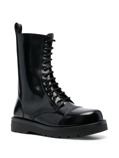 Shop Valentino Garavani Boots Black