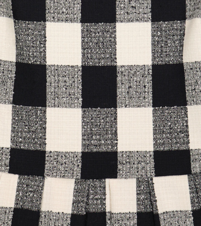 Tartine Et Chocolat Checked Bouclé Dress In Marine