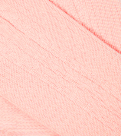 Shop Louise Misha Chukata Cotton-blend Tights In Pink