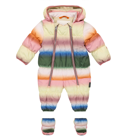 Shop Molo Baby Hebe Snowsuit In Misty Rainbow