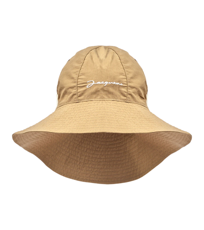 Jacquemus Tan Le Papier 'le Bob Pescadou' Beach Hat In Beige