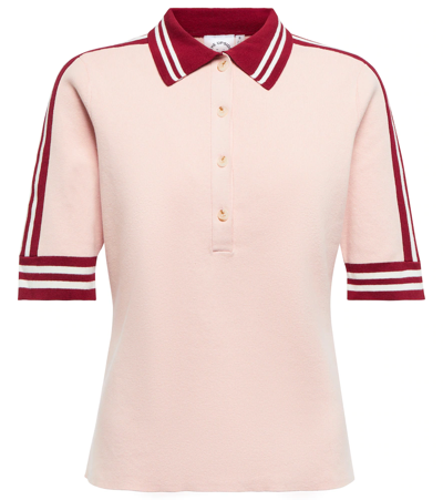 Shop The Upside Fleur Saasha Cotton-blend Polo Shirt In Pink