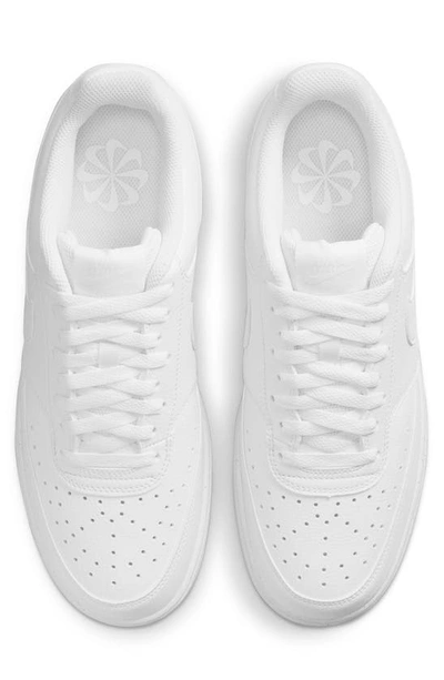 Shop Nike Court Vision Next Nature Sneaker In White/ White/ White
