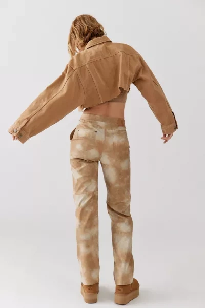Shop Theopen Product Faux Leather Pant In Tan