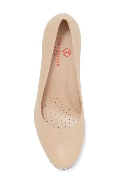 Marc Joseph New York Midtown Pump In Nude Napa Soft