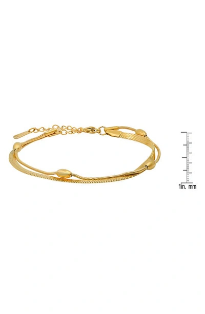 Shop Hmy Jewelry 18k Yellow Gold Plated Chain Bracelet