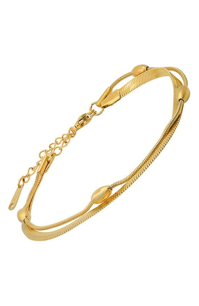 Shop Hmy Jewelry 18k Yellow Gold Plated Chain Bracelet