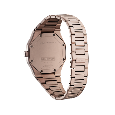 Shop D1 Milano Watch Ultra Thin Bracelet 34 Mm In Brown
