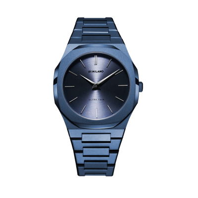 Shop D1 Milano Watch Ultra Thin Bracelet 40 Mm In Blue