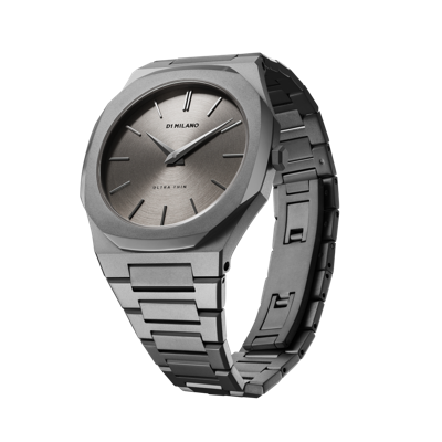 Shop D1 Milano Watch Ultra Thin Bracelet 40 Mm In Grey