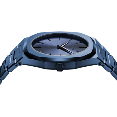 Shop D1 Milano Watch Ultra Thin Bracelet 40 Mm In Blue