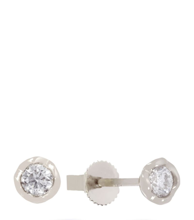 Shop Annoushka White Gold And Diamond Single Stud Earring