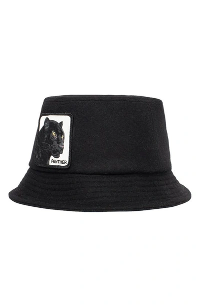 Shop Goorin Bros Panther Heat Wool Blend Bucket Hat In Black