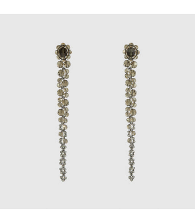Shop Simone Rocha Drip Earrings In Grey