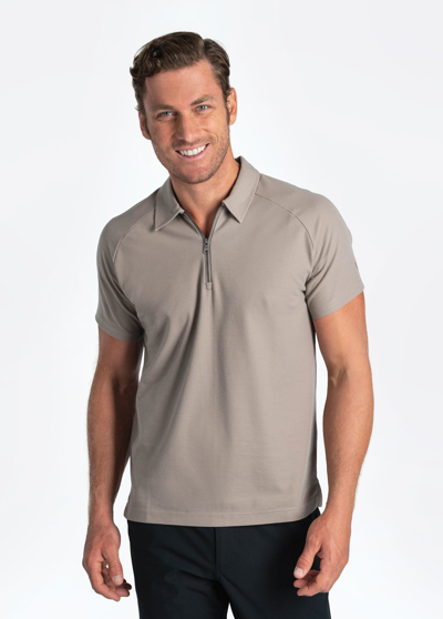 Shop Lole Colin Polo Short Sleeve In Sandstone
