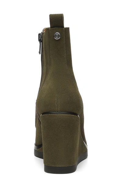 Shop Nydj Leeza Wedge Chelsea Boot In Moss