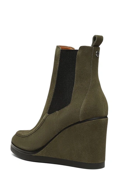 Shop Nydj Leeza Wedge Chelsea Boot In Moss