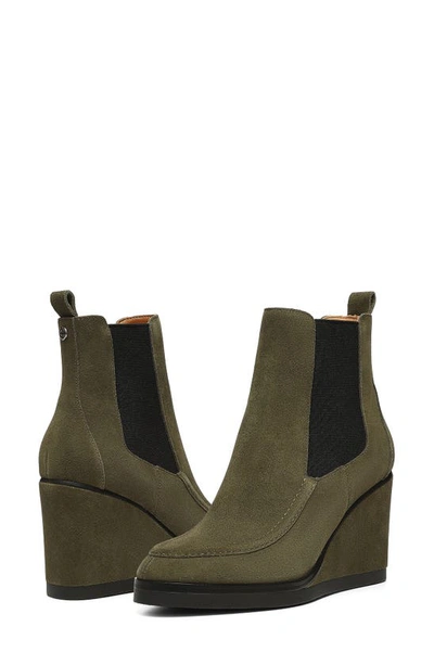 Shop Nydj Leeza Wedge Chelsea Boot In Moss