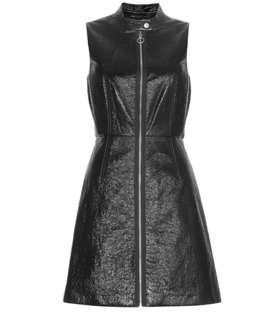 Marc By Marc Jacobs Faux Patent Leather Dress In Llack