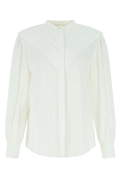 Shop Chloé Pleated Long In White