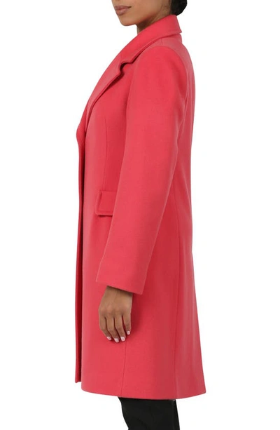 Shop Fleurette Reed Wool Coat In Hibiscus